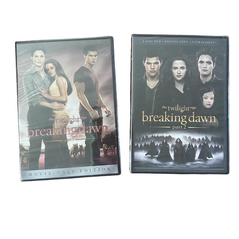 NWT Sealed! DVD Set Twilight Saga Breaking Dawn Part 1 & 2